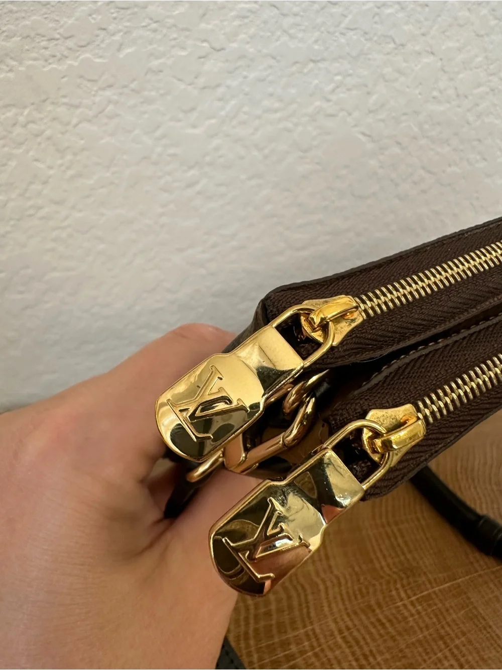 Louis Vuitton Reverse and Monogram Twin Crossbody Pochette